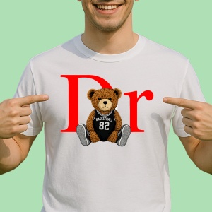 Tricou Ursulet Simpatic Dr - Copii | Dama | Barbat - Img 2