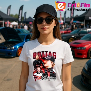 Tricou Valtteri Bottas Portret Masina Echipa Alfa Romeo Formula 1, Copii | Dama | Barbat - Img 8