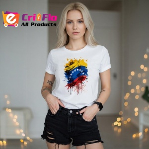 Tricou Venezuela Steag Splash Art, Copii | Dama | Barbat - Img 10
