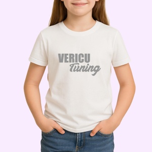 Tricou Vericu Tuning Font Caligrafic Auto Amuzant, din bumbac 100% , tricou alb pentru Copii | Dama | Barbat - Img 2