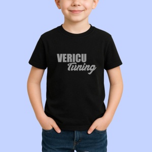 Tricou Vericu Tuning Font Caligrafic Auto Amuzant, din bumbac 100%, tricou negru Copii | Dama | Barbat