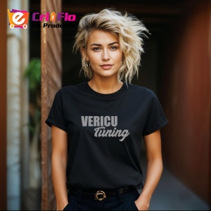 Tricou Vericu Tuning Font Caligrafic Auto Amuzant, din bumbac 100%, tricou negru Copii | Dama | Barbat - Img 8