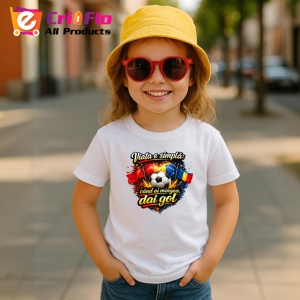 Tricou Viata E Simpla Cand Ai Minge Dai Gol Fotbal, din bumbac 100% , tricou alb pentru Copii | Dama | Barbat - Img 5