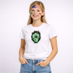 Tricou Victor Osimhen Nigeria World Cup Fifa 2026 V3, din bumbac 100%, tricou alb, Copii | Dama | Barbat - Img 3