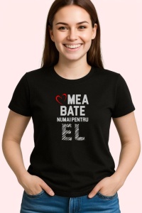 Tricou Viitor Tatic Loading Albastru, din bumbac 100%, tricou negru, Dama | Barbat - Img 2