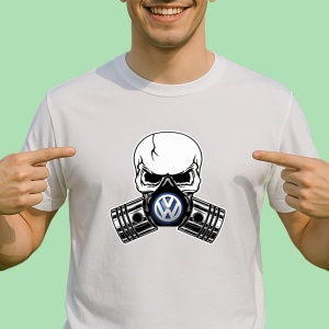 Tricou Volkswagen 2 Skull Pistons | Unisex Dama si Barbat