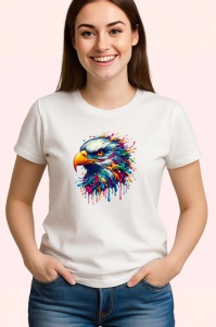 Tricou Vultur pop art cu privire ascutita Copii | Dama | Barbat - Img 3