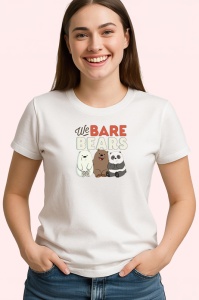 Tricou We Bare Bears cei trei ursi simpatici intr o lume moderna si amuzanta, Copii | Dama | Barbat - Img 4