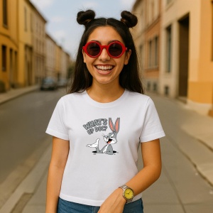 Tricou Whatu s up doc Bugs - Copii | Dama | Barbat - Img 4