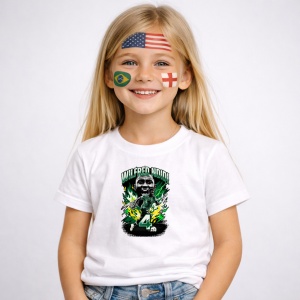 Tricou Wilfred Ndidi Nigeria World Cup Fifa 2026, din bumbac 100%, tricou alb, Copii | Dama | Barbat - Img 2