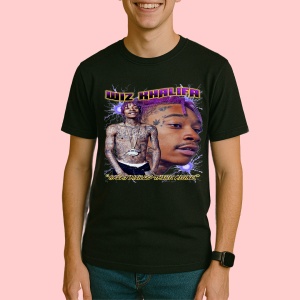 Tricou wiz khalifa ganditor, muzica Hip-Hop / Rap (Will Smith), Dama | Barbat | Copii, Culoare Negru - Img 3