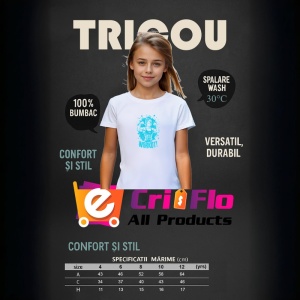 Tricou Workout Fata Muschi Albastra, Copii | Dama | Barbat - Img 8