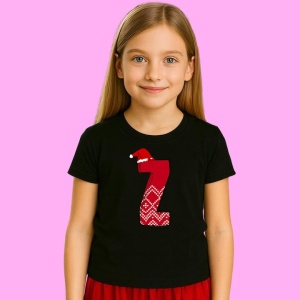 Tricou Z Litera Rosie Cu Caciulita Si Inimioare Albe, din bumbac 100% Copii | Dama | Barbat