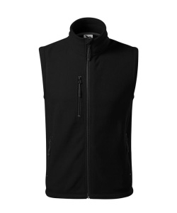 Vesta calduroasa fleece unisex de culoare negru