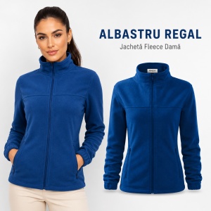 Bluză Damă Tip Jachetă Fleece Hanorac cu Fermoar, Cambrată și Călduroasă - Img 15