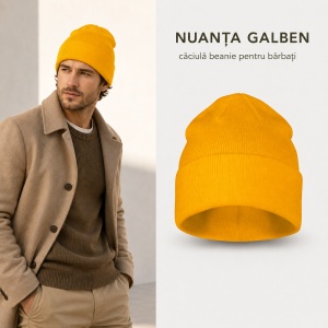 Căciulă Bărbați Unisex tip Beanie, Călduroasă, Tricotată și Modernă – 315 - Img 14