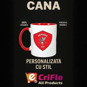 Cana AC Perugia Italia , cu logoul stema echipei, Cadoul Perfect - Img 45