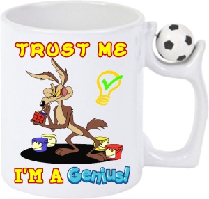 Cana Antistres Personalizată cu textul: Trust Me! I'm a GENIUS