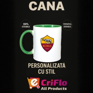 Cana AS Roma Italia , cu logoul stema echipei, Cadoul Perfect - Img 20