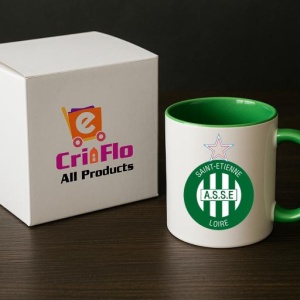 Cana AS Saint-etienne Franta , cu logoul stema echipei, Cadoul Perfect - Img 19