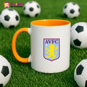 Cana Aston Villa Anglia , cu logoul stema echipei, Cadoul Perfect - Img 43