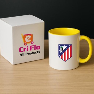 Cana Atletico Madrid Spania , cu logoul stema echipei, Cadoul Perfect - Img 29