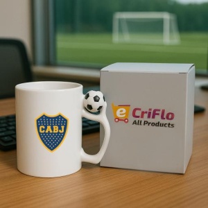Cana Boca Juniors Argentina , cu logoul stema echipei, Cadoul Perfect - Img 9