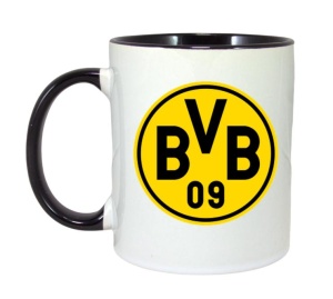 Cana Borussia Dortmund Germania , cu logoul stema echipei, Cadoul Perfect - Img 6