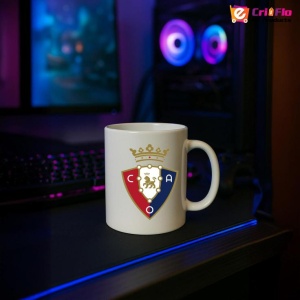 Cana CA Osasuna Spania , cu logoul stema echipei, Cadoul Perfect - Img 16