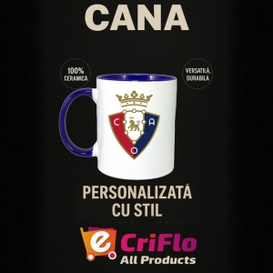 Cana CA Osasuna Spania , cu logoul stema echipei, Cadoul Perfect - Img 25