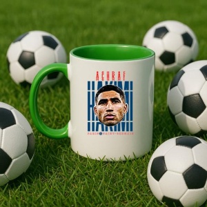 Cana cu fotbalistul Achraf Hakimi-Paris Saint-Germain PSG - Img 13