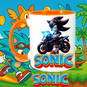 Cana cu Sonic Shadow pe motocicleta - Viteza Intunecata - Img 15