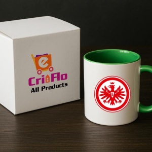 Cana Eintracht Frankfurt Germania , cu logoul stema echipei, Cadoul Perfect - Img 19