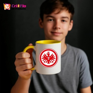 Cana Eintracht Frankfurt Germania , cu logoul stema echipei, Cadoul Perfect - Img 33