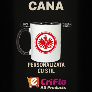 Cana Eintracht Frankfurt Germania , cu logoul stema echipei, Cadoul Perfect - Img 35