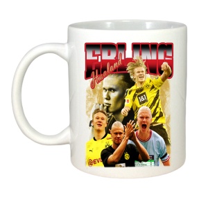 Cana Erling Haaland 9 black white