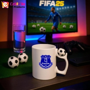 Cana Everton FC Anglia , cu logoul stema echipei, Cadoul Perfect - Img 11