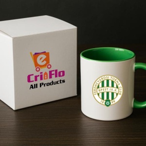 Cana Ferencvaros TC Ungaria , cu logoul stema echipei, Cadoul Perfect - Img 19