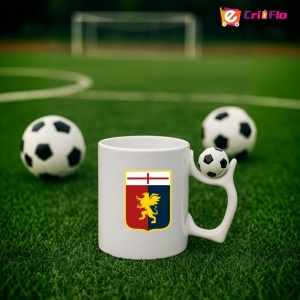 Cana Genoa CFC Italia , cu logoul stema echipei, Cadoul Perfect - Img 10