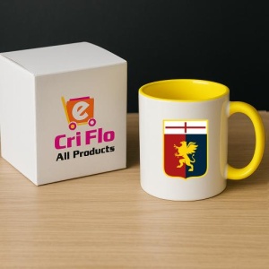 Cana Genoa CFC Italia , cu logoul stema echipei, Cadoul Perfect - Img 29