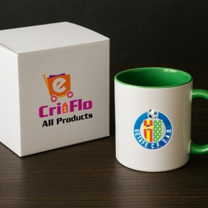 Cana Getafe logo Spania , cu logoul stema echipei, Cadoul Perfect - Img 19