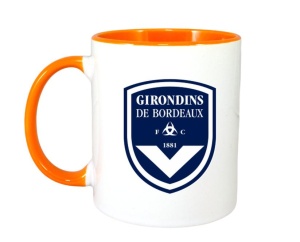 Cana Girondins de Bordeaux Franta , cu logoul stema echipei, Cadoul Perfect - Img 7