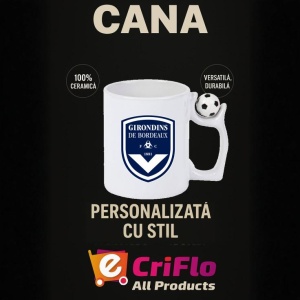 Cana Girondins de Bordeaux Franta , cu logoul stema echipei, Cadoul Perfect - Img 13