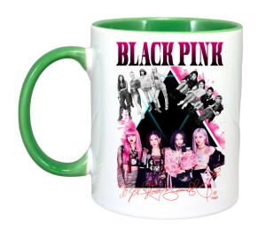Cana K-POP cu formatia trupa KPOP BLACKPINK AUTOGRAF ROSU 615 - Img 3