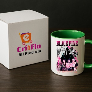 Cana K-POP cu formatia trupa KPOP BLACKPINK AUTOGRAF ROSU 615 - Img 19