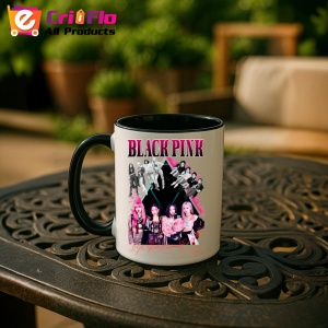 Cana K-POP cu formatia trupa KPOP BLACKPINK AUTOGRAF ROSU 615 - Img 36