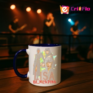 Cana K-POP cu formatia trupa KPOP BLACKPINK LISA 4 617 - Img 26