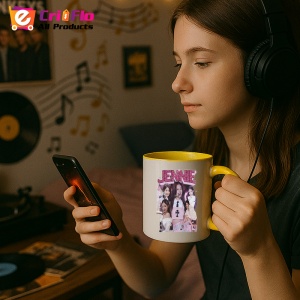 Cana K-POP cu formatia trupa KPOP JENNIE BLACK PINK 670 - Img 30