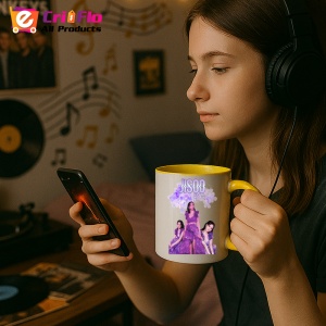 Cana K-POP cu formatia trupa KPOP JISSO PURPLE 684 - Img 30
