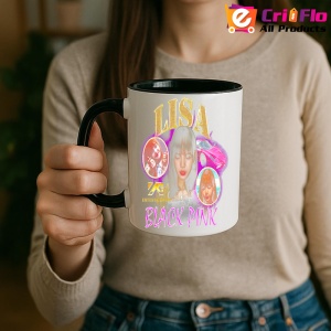 Cana K-POP cu formatia trupa KPOP LISA BLACK PINK 709 - Img 35